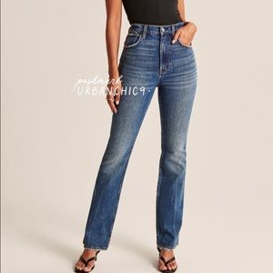 ABERCROMBIE 90s High Rise Straight Jean